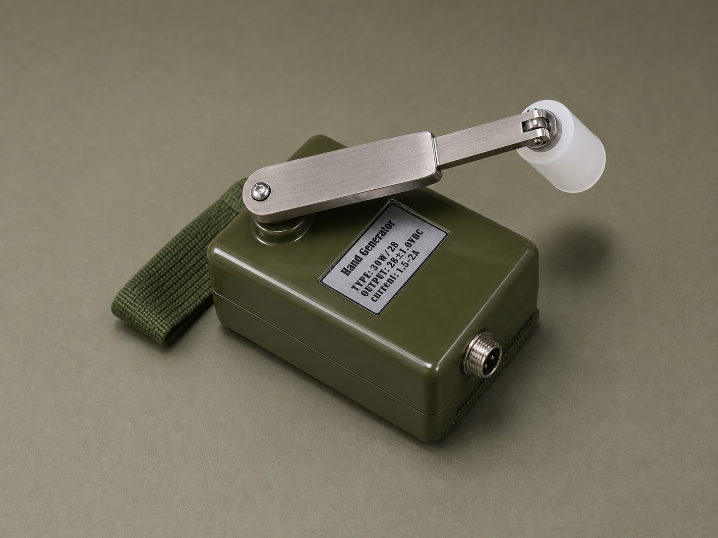 Custom hand crank generator